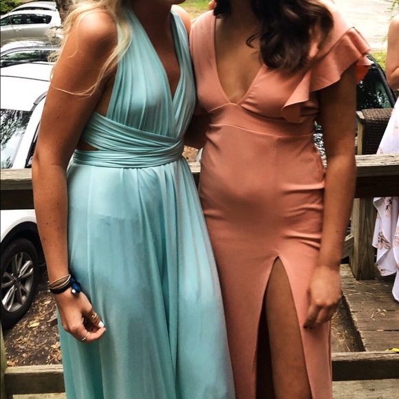 long baby blue dress - Picture 2 of 5